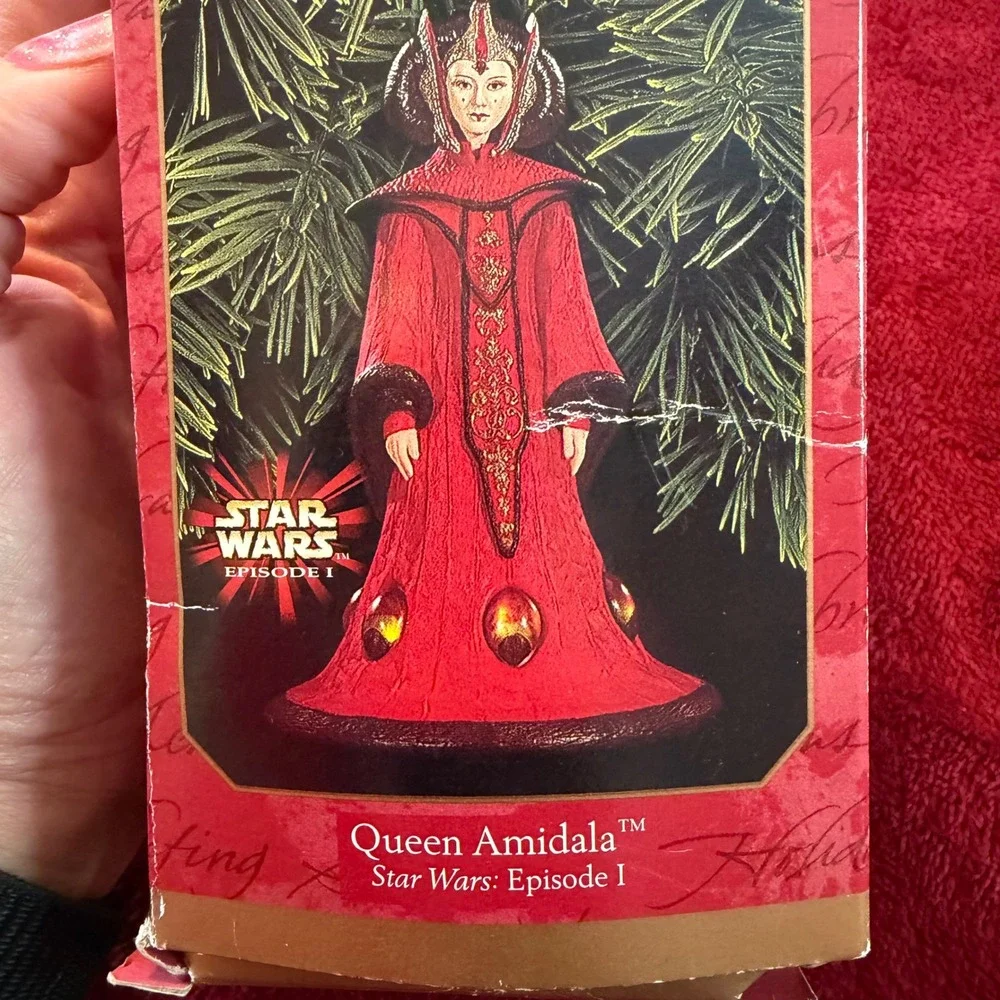 Hallmark Keepsake Star Wars Episode I Queen Amidala Ornament‎ 1999 Red Gown Box